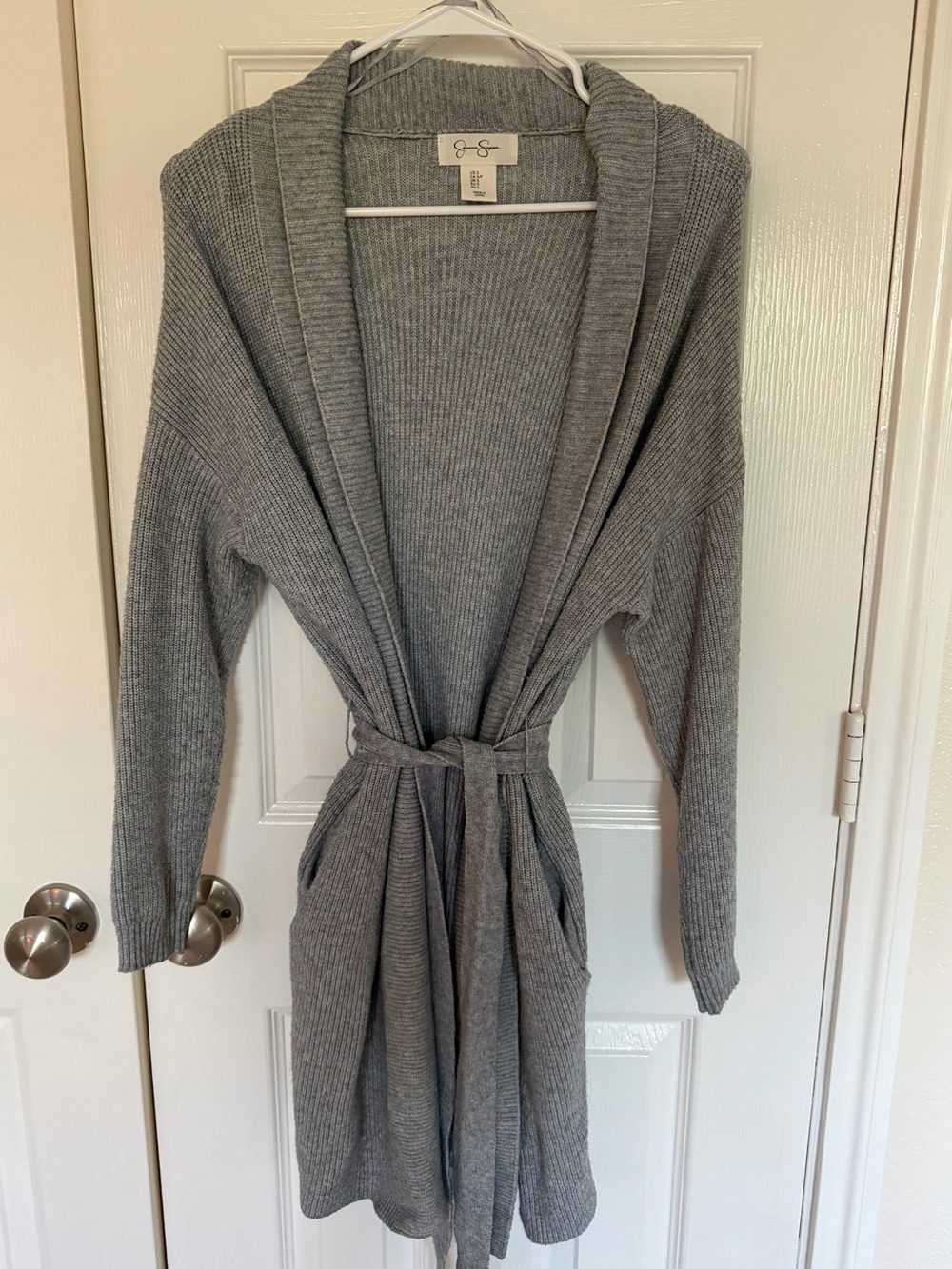 Grey cardigan